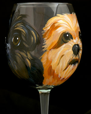 Custom Painted Wine Glass  - 20 oz.