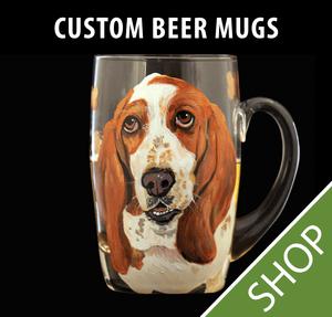 Custom Painted Beer Mug - 20 oz.