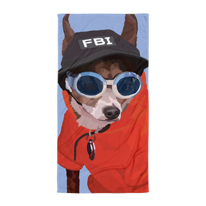 Peabody the FBI Chihuahua Short Hair - Towel