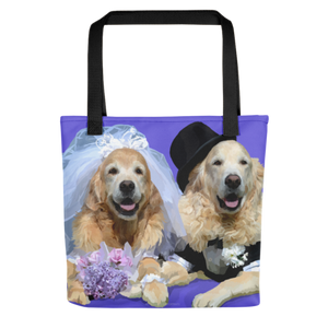 Golden Retrievers - Bri and Bentley Wedding - Tote bag